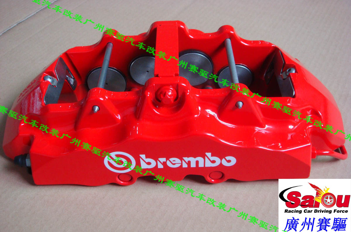 意大利BREMBO 紅色8活塞競技版卡鉗 BREMBO GT版8活塞鮑魚 大大提升剎車性能
