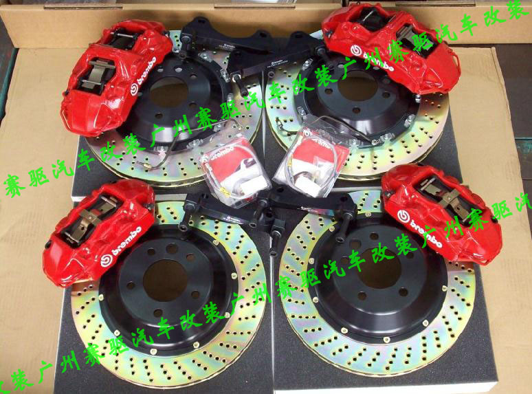 雪佛蘭科邁羅改裝BREMBO GT版實(shí)車(chē)套裝 大黃蜂專(zhuān)用BREMBO GT版前6后4剎車(chē)套裝