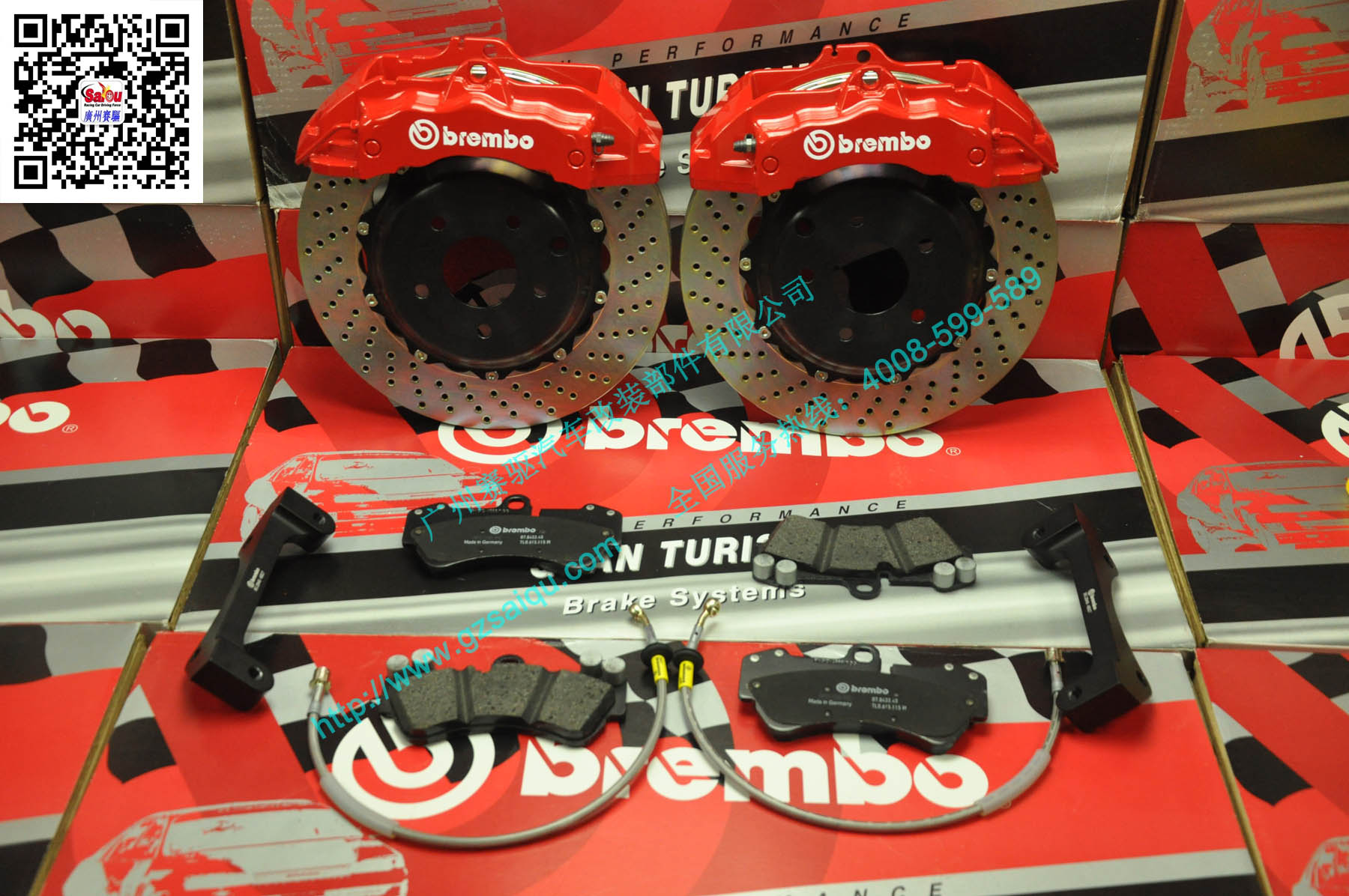 寶馬E46改裝brembo卡宴剎車(chē)