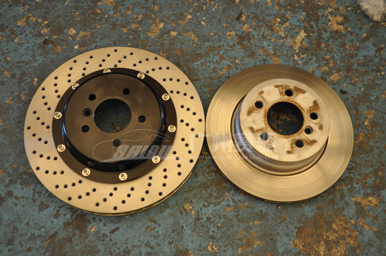 寶馬剎車改裝碟前后對比brembo剎車