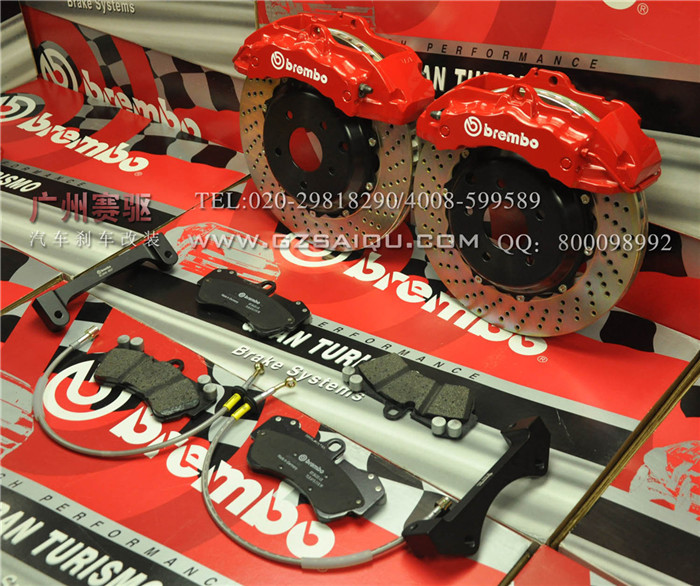 豐田銳志剎車改裝升級brembo大六活塞剎車套件 豐田銳志剎車改裝升級brembo大六活塞剎車套件