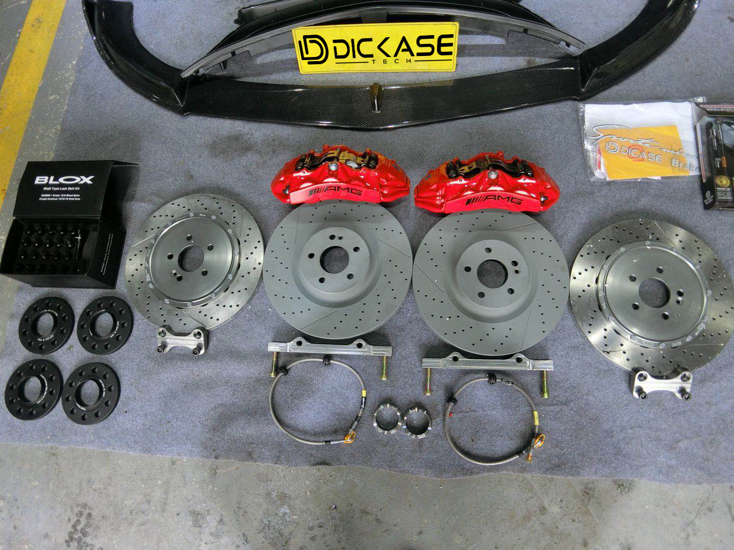 奔馳E300改裝AMG六活塞剎車(chē)