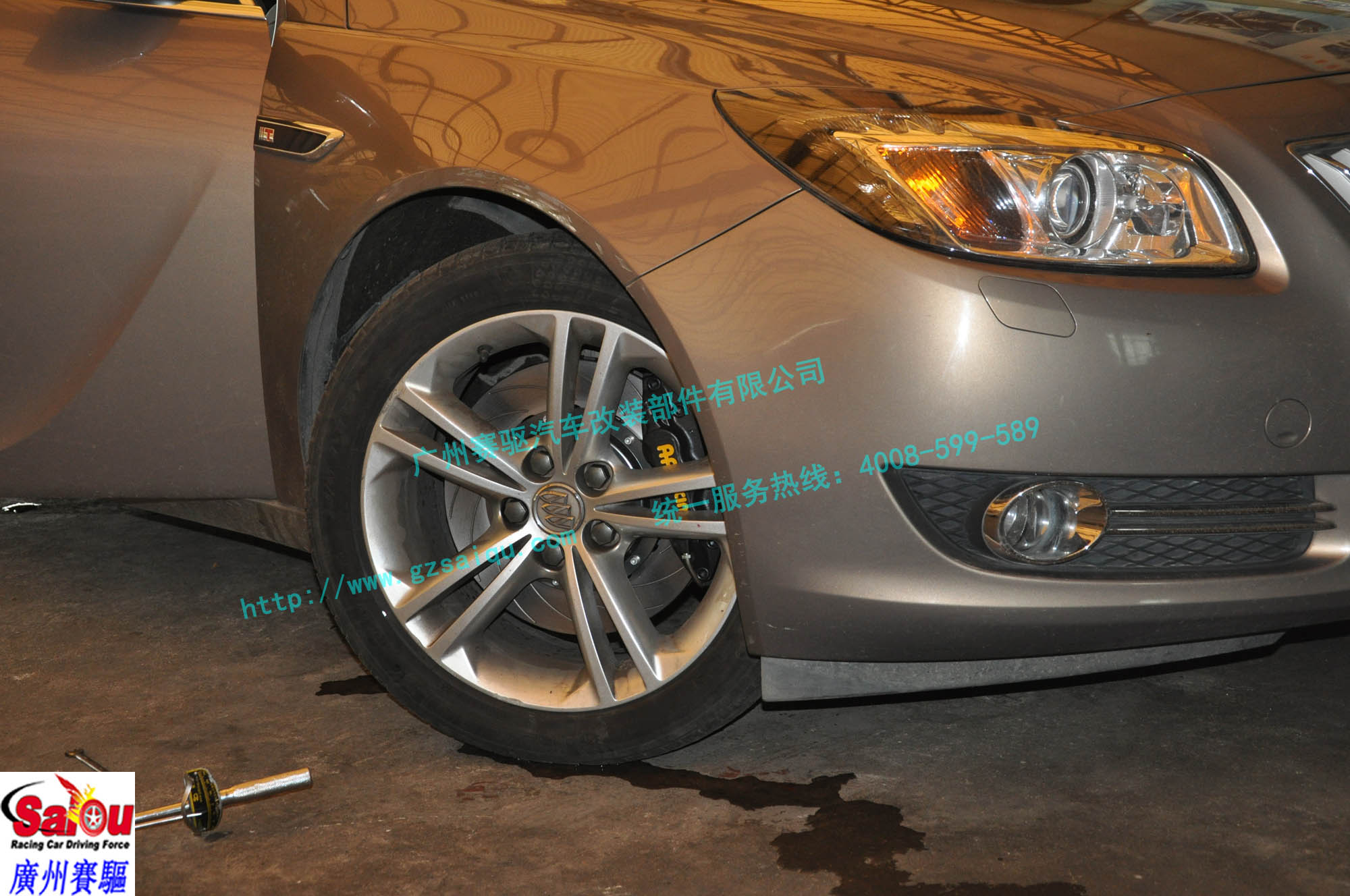 新君威改裝超級AP7040剎車配置