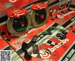 英菲尼迪FX35剎車改裝BREMBO GT競(jìng)技版剎車套裝四活塞鮑魚
