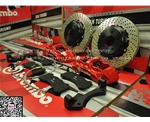 英菲尼迪FX35剎車升級(jí)意大利bremboGTN六活塞剎車套件，正品brembo剎車卡鉗