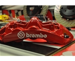 英菲尼迪FX35剎車改裝意大利brembo剎車套件，升級進口前六后四剎車卡鉗