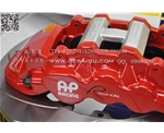 寶馬F10剎車改裝升級英國AP8520剎車套件，進口大六活塞剎車卡鉗